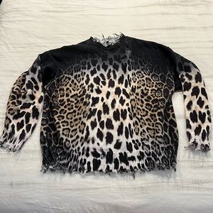 Women’s sweater R13 navy and cream